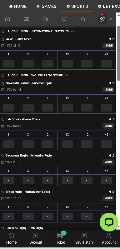 online rugby betting